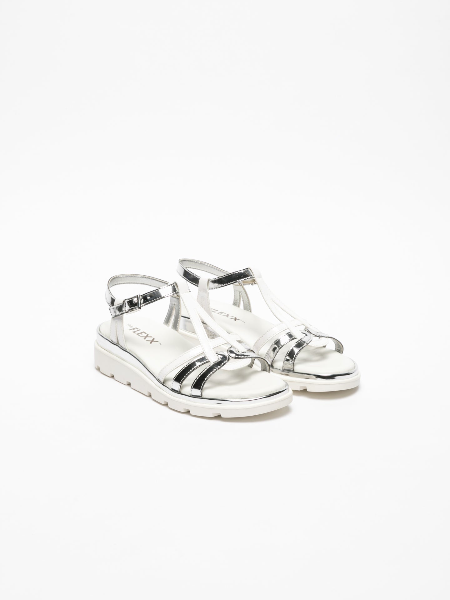 The Flexx Silver Sling-Back Sandals